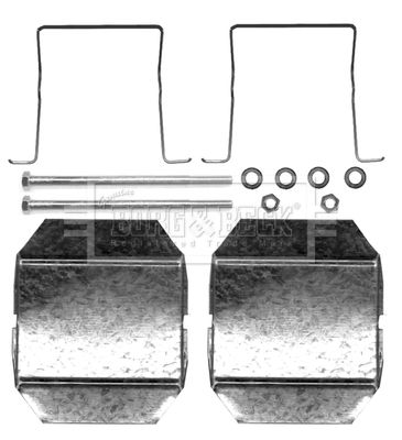 BORG & BECK Комплектующие, колодки дискового тормоза BBK1207